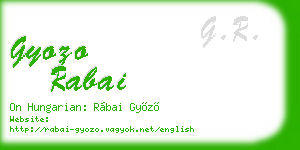 gyozo rabai business card